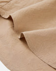 Sandy Mocha Cool Sleeveless Silk Embroidered Collar Sleeveless Top