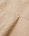 Sandy Mocha Cool Sleeveless Silk Embroidered Collar Sleeveless Top