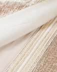 YAYING Champagne Metallic Open-Front Jacket