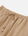 Matte A-Line Midi Skirt 100% Mulberry Silk Slimming Drape