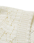 YAYING White Textured Knit Top