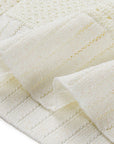 YAYING White Textured Knit Top