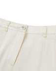 YAYING Cream Straight-Leg Trousers