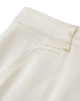 YAYING Cream Straight-Leg Trousers
