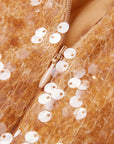 YAYING Gold Sequin Skirt