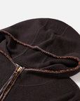 EP YAYING Vintage Ethnic Knit Hooded Cardigan