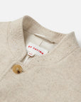 EP YAYING Light Heather Gray Stand-Collar Double-Face Short Coat