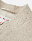 EP YAYING Light Heather Gray Stand-Collar Double-Face Short Coat