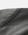 EP YAYING Embroidered Leather Jacket