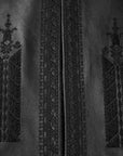 EP YAYING Embroidered Leather Jacket