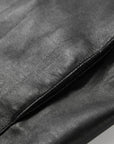 EP YAYING Embroidered Leather Jacket
