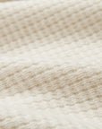 EP YAYING Pure White Cashmere Stand-Collar Drawstring Cardigan
