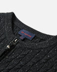 EP YAYING Wool-Cashmere Round-Neck Knit Cardigan