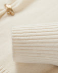 EP YAYING 100% Cashmere Shawl-Collar Cardigan Two-Piece Set