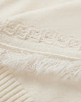 EP YAYING 100% Cashmere Shawl-Collar Cardigan Two-Piece Set