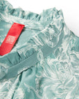 YAYING Green Pattern Sleeveless Dress