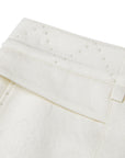 YAYING White Casual Shorts