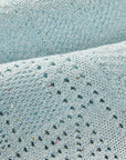 YAYING Light Blue Lace Pencil Skirt