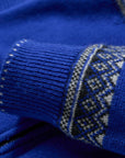 EP YAYING Cashmere Wool Jacquard Turtleneck Drawstring Cardigan