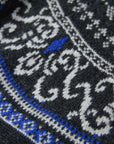 EP YAYING Cashmere Wool Jacquard Turtleneck Drawstring Cardigan