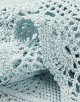 YAYING Light Blue Lace Pencil Skirt
