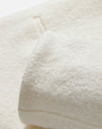EP YAYING Blue Label Ivory Stand-Collar Toggle Wool Coat