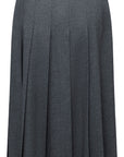 YAYING Wool Pleated Midi Skirt