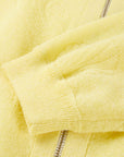 EP YAYING Linen Blended Round Neck Knit Cardigan