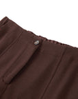 YAYING Golden Wool Straight-Leg Pants