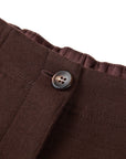 YAYING Golden Wool Straight-Leg Pants