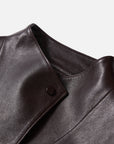 EP YAYING Sleek Modern Fitted Leather Jacket