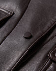 EP YAYING Sleek Modern Fitted Leather Jacket