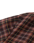 YAYING Plaid Wrap Bow-Collar Top