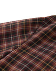 YAYING Plaid Wrap Bow-Collar Top