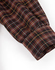 YAYING Plaid Wrap Bow-Collar Top
