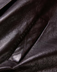EP YAYING Glossy Sheepskin Hooded Jacket