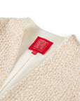 YAYING Chinese-Style Front-Open Short Knit Jacket