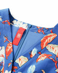 YAYING Printed Waist-fitted Dress