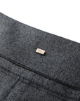 YAYING Twill Wool Straight-Leg Pants