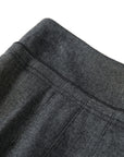 YAYING Twill Wool Straight-Leg Pants