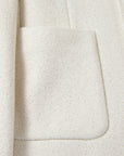 EP YAYING Chinese-Style Stand-Collar Wool Fitted Blazer