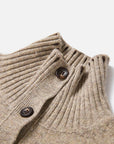 EP YAYING Relaxed-Fit Geometric Jacquard Yak Wool Vest