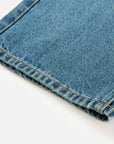 EP YAYING Sophisticated High-Waist Cotton Jacquard Blue Jeans
