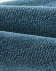 EP YAYING Sophisticated High-Waist Cotton Jacquard Blue Jeans