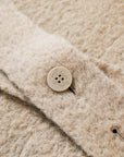 EP YAYING Blue Label Wool Tweed Long Coat