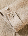 EP YAYING Blue Label Wool Tweed Long Coat