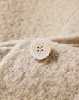 EP YAYING Blue Label Wool Tweed Long Coat