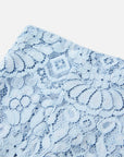 EP YAYING Blue Textured Skirt