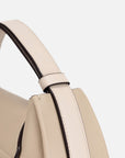 EP YAYING Full-Grain Leather Commuter Ingot Bag