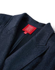 YAYING Navy Peak-Lapel Cashmere Jacket